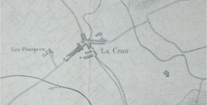 La Crau, extrait de carte des "Environs de Toulon, golfe de Giens"