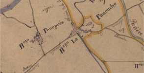 La Crau, extrait du plan cadastral de La Crau (1828)