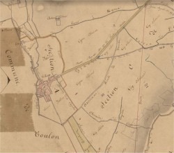 La Valette, extrait du plan cadastral (1827)