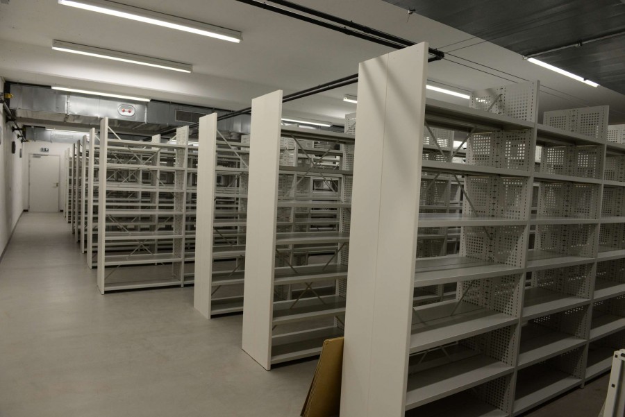 Un magasin d'archives