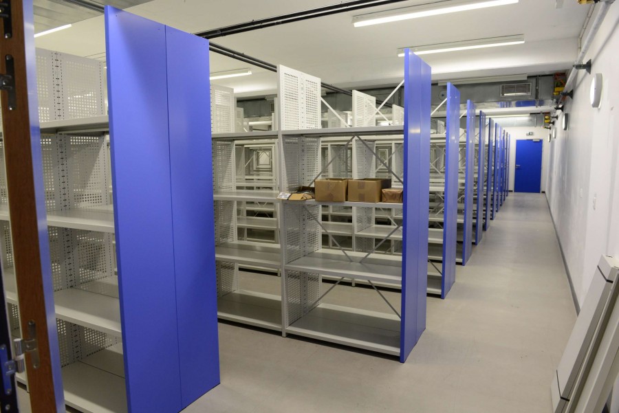 Un magasin d'archives