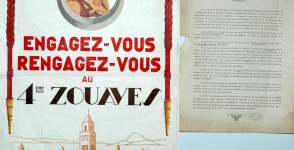 Affiche, Engagez-vous, rengagez-vous au 4me Zouaves