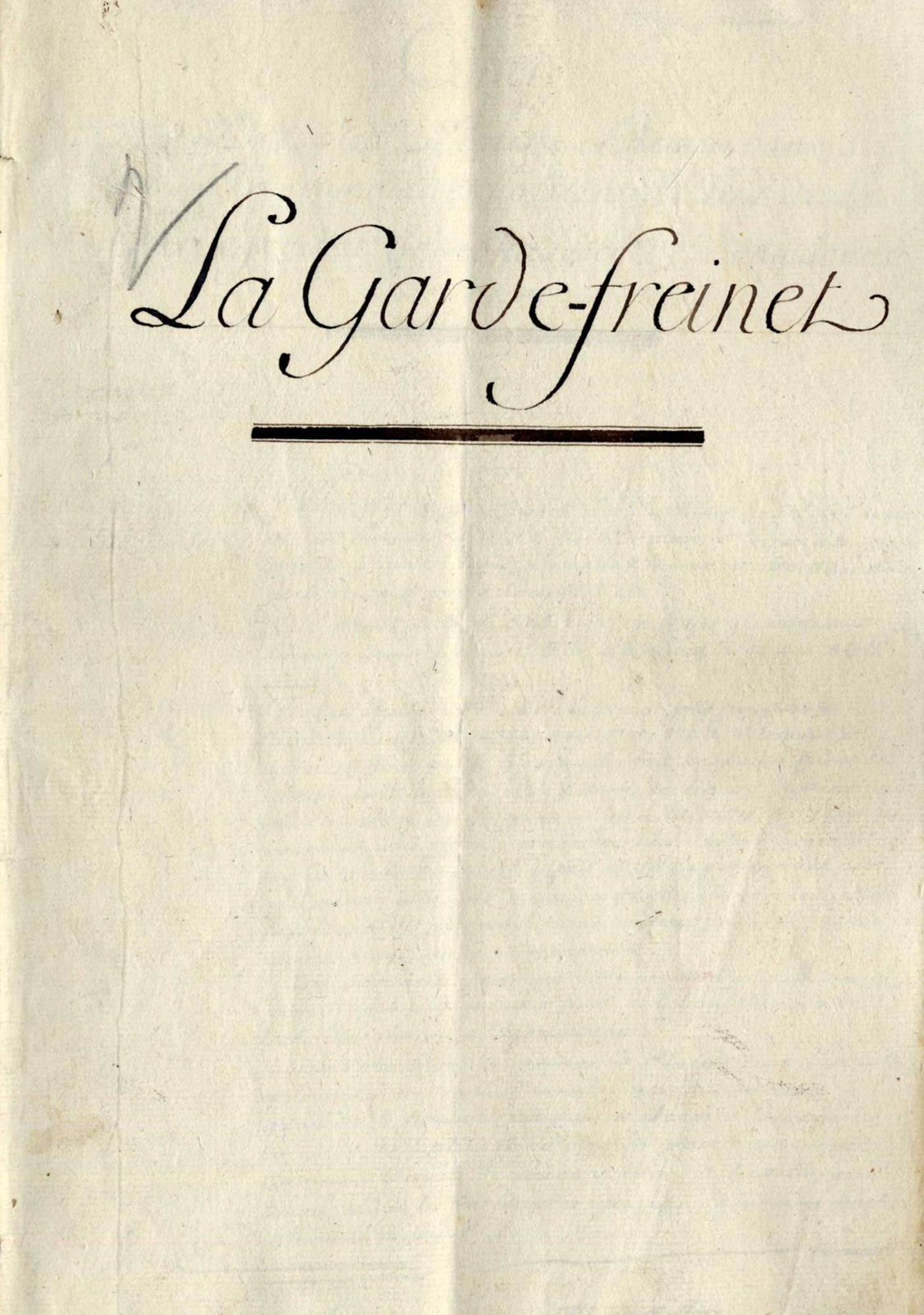 Cahier de doléances de la communauté de La Garde-Freinet