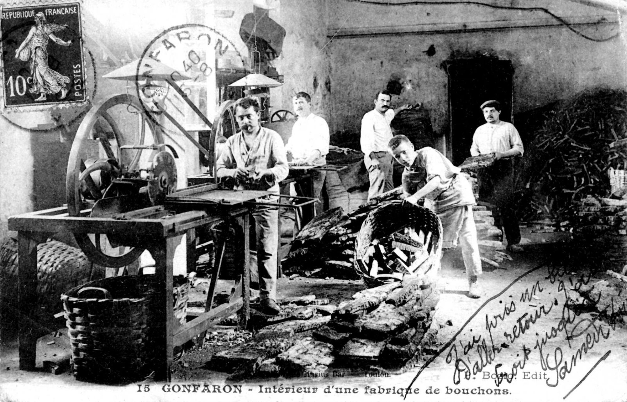 Intérieur d'une fabrique de bouchons