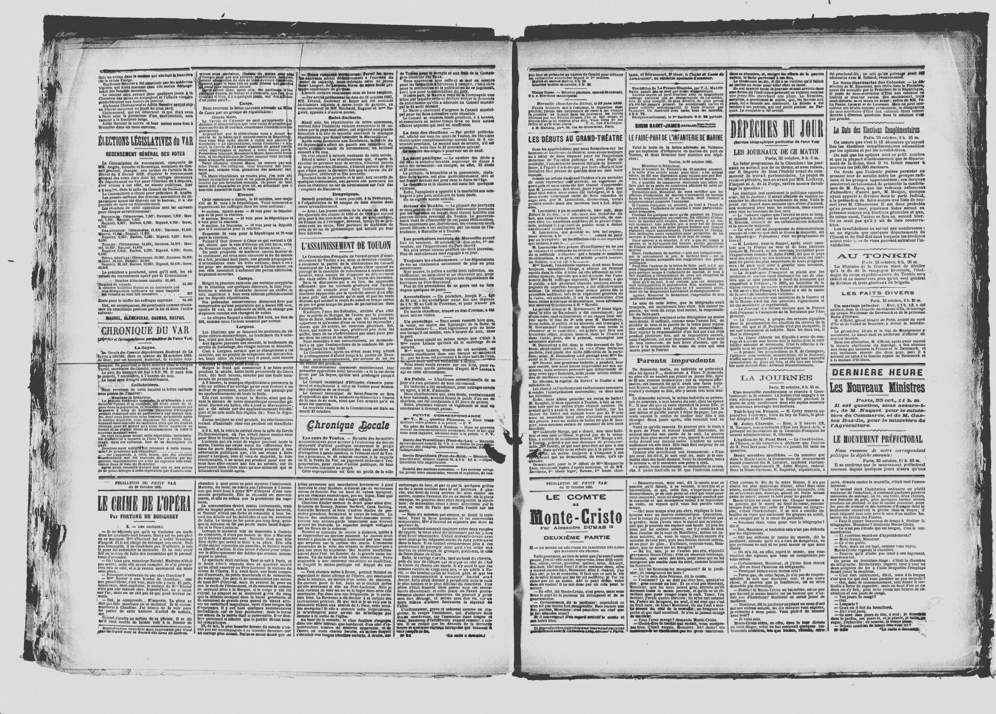 Article du Petit Var relatif à des tensions sociale au sein d'une entreprise de bouchons de Collobrières