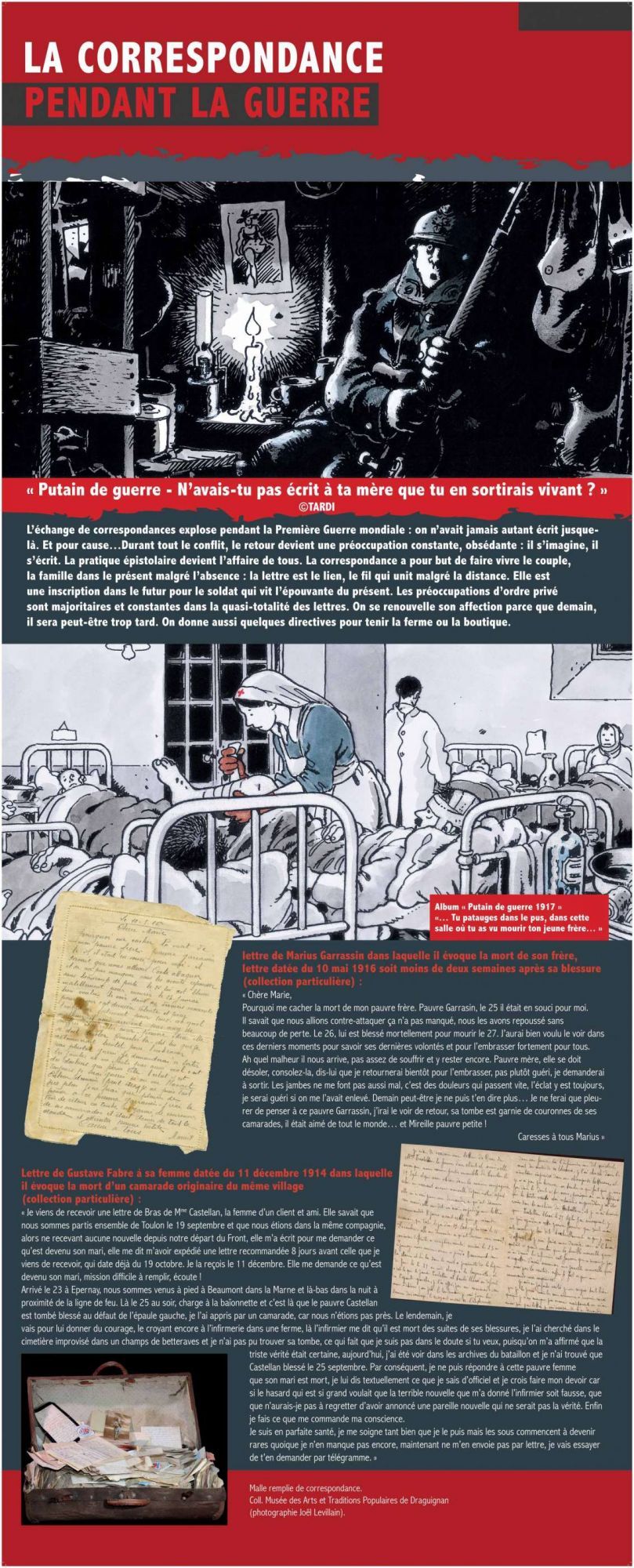 Panneau 6 "La correspondance"