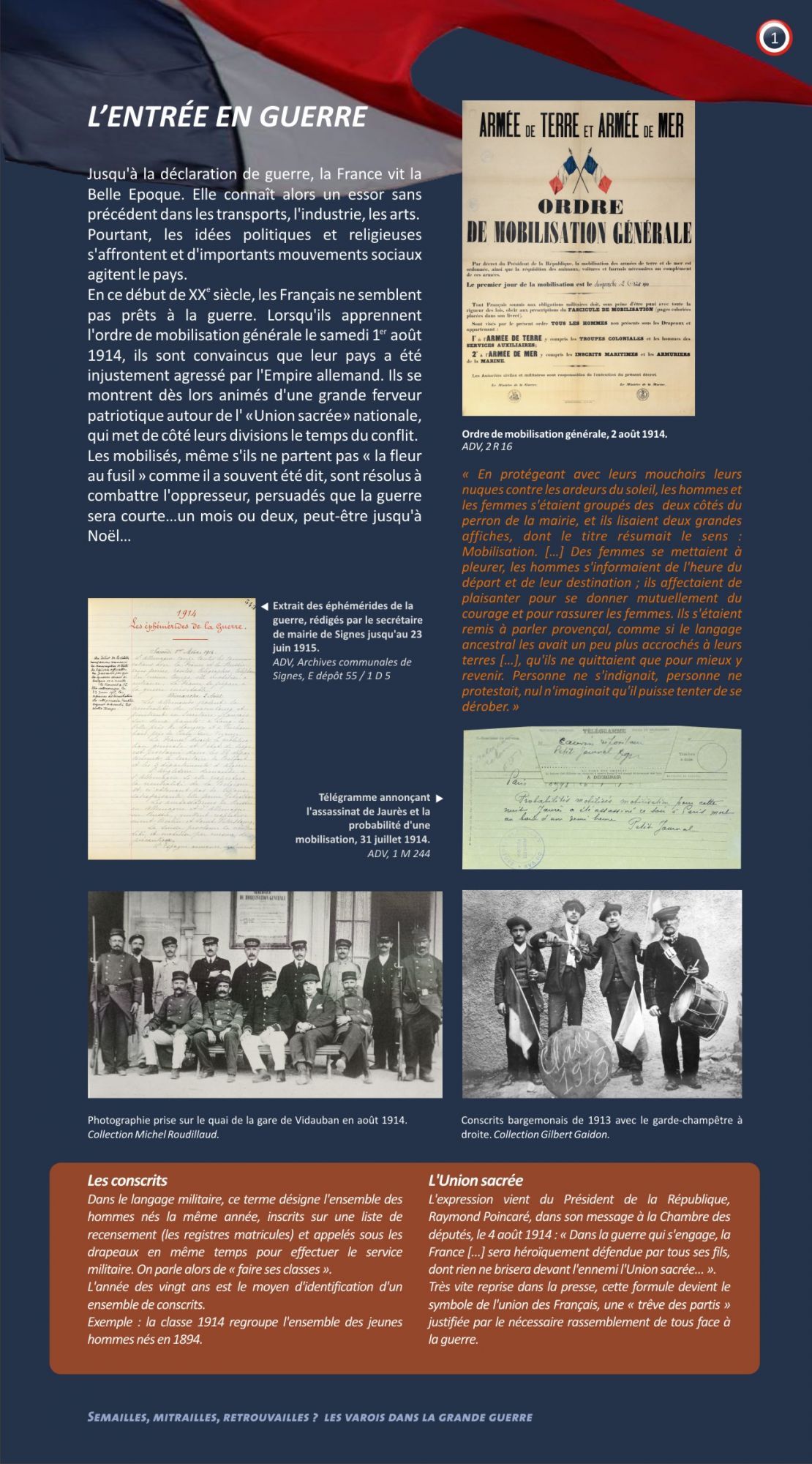 Dossier pédagogique de l'exposition : "Semailles, mitraille, retrouvailles...?"