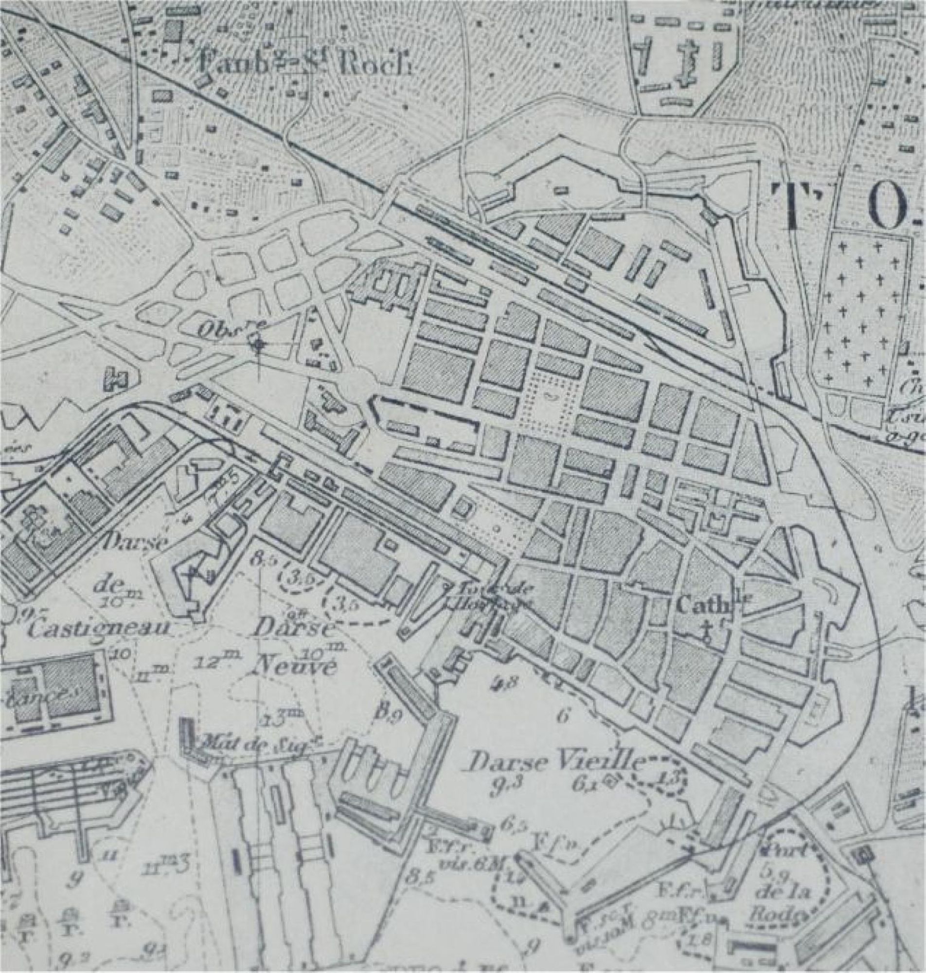 Toulon centre, plans anciens, 2
