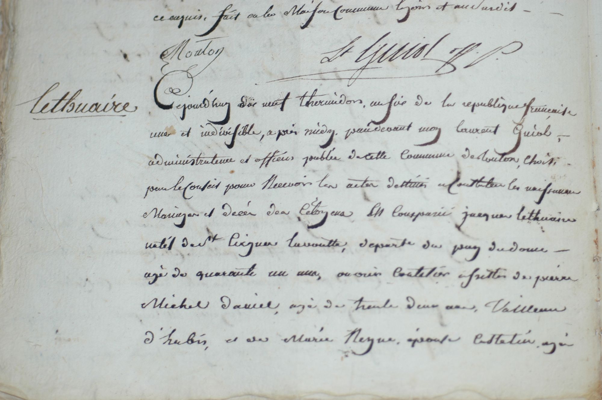 Acte de naissance
