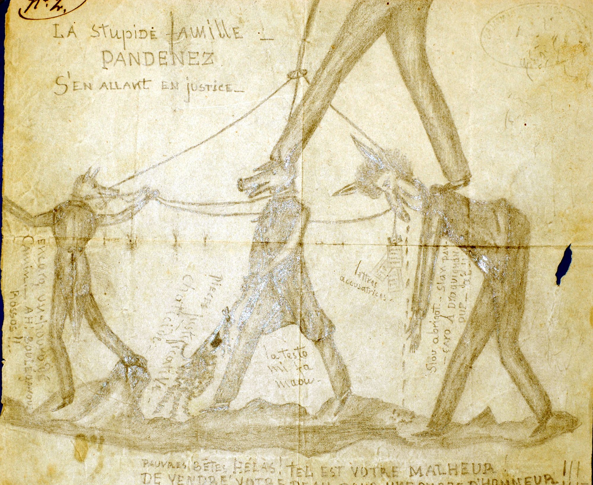 Placard injurieux (1843). 2 U 373