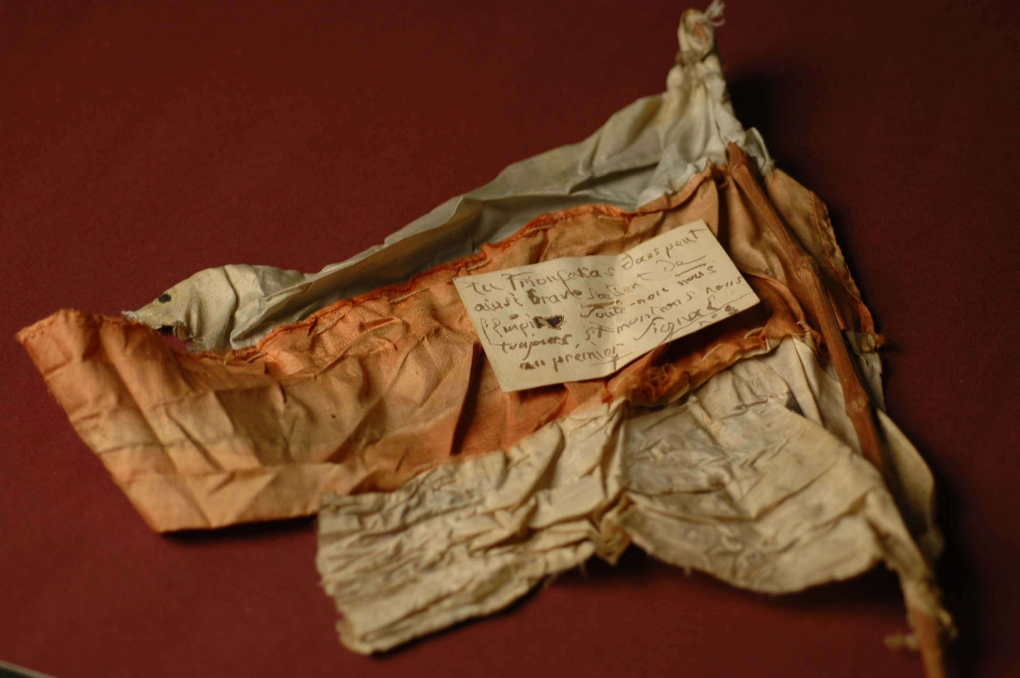 Drapeau tricolore et billet saisis comme pièces à conviction (1817) 5 U 2 / 4