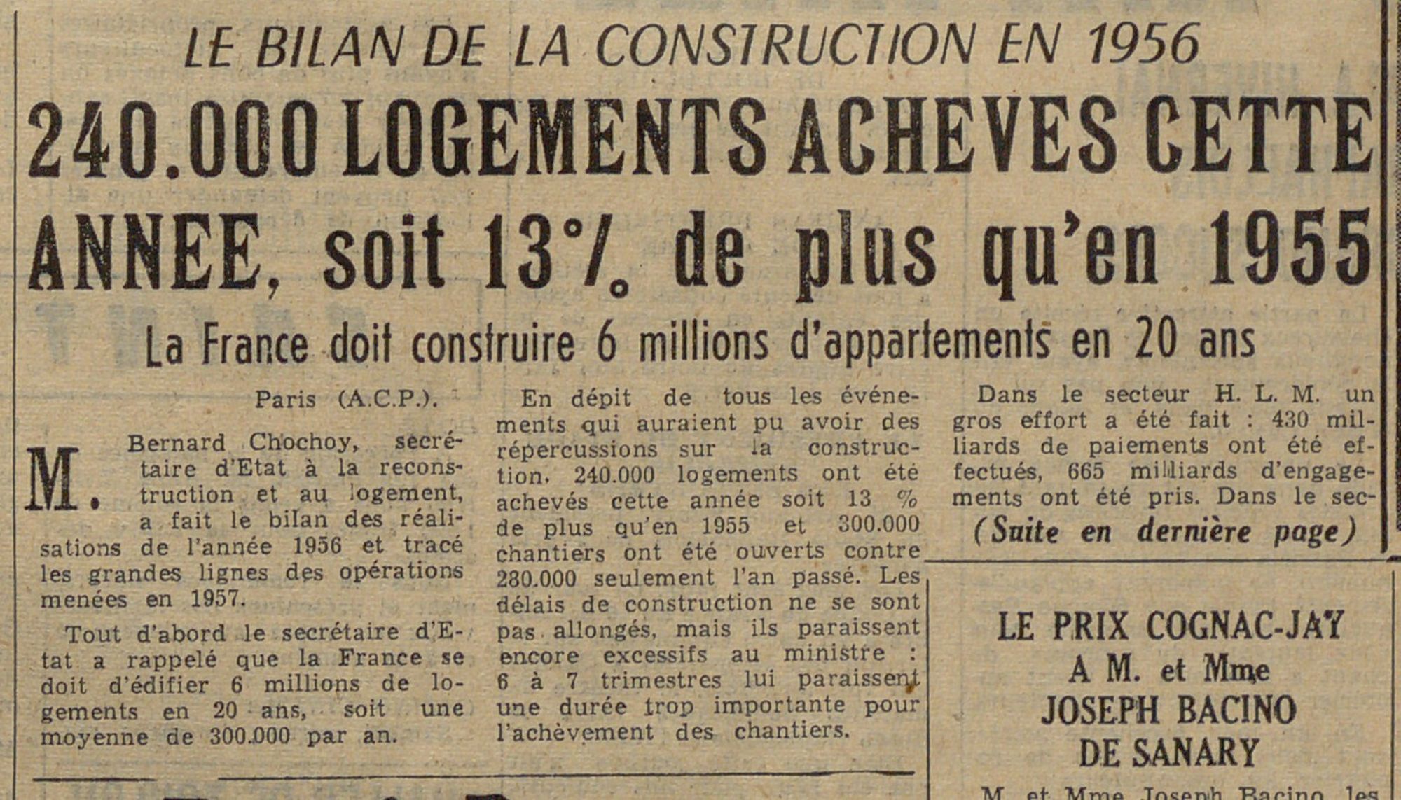 La République, jeudi 20 décembre 1956 (225 PRS 31)