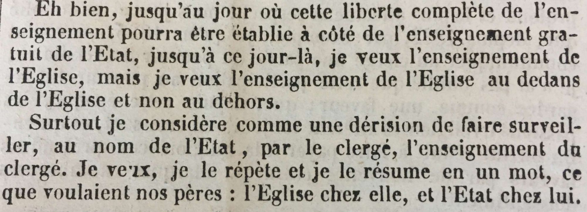 Discours de Victor Hugo à l'Assemblée dans lequel il s'oppose à la loi Falloux - 2 K 142 (2)