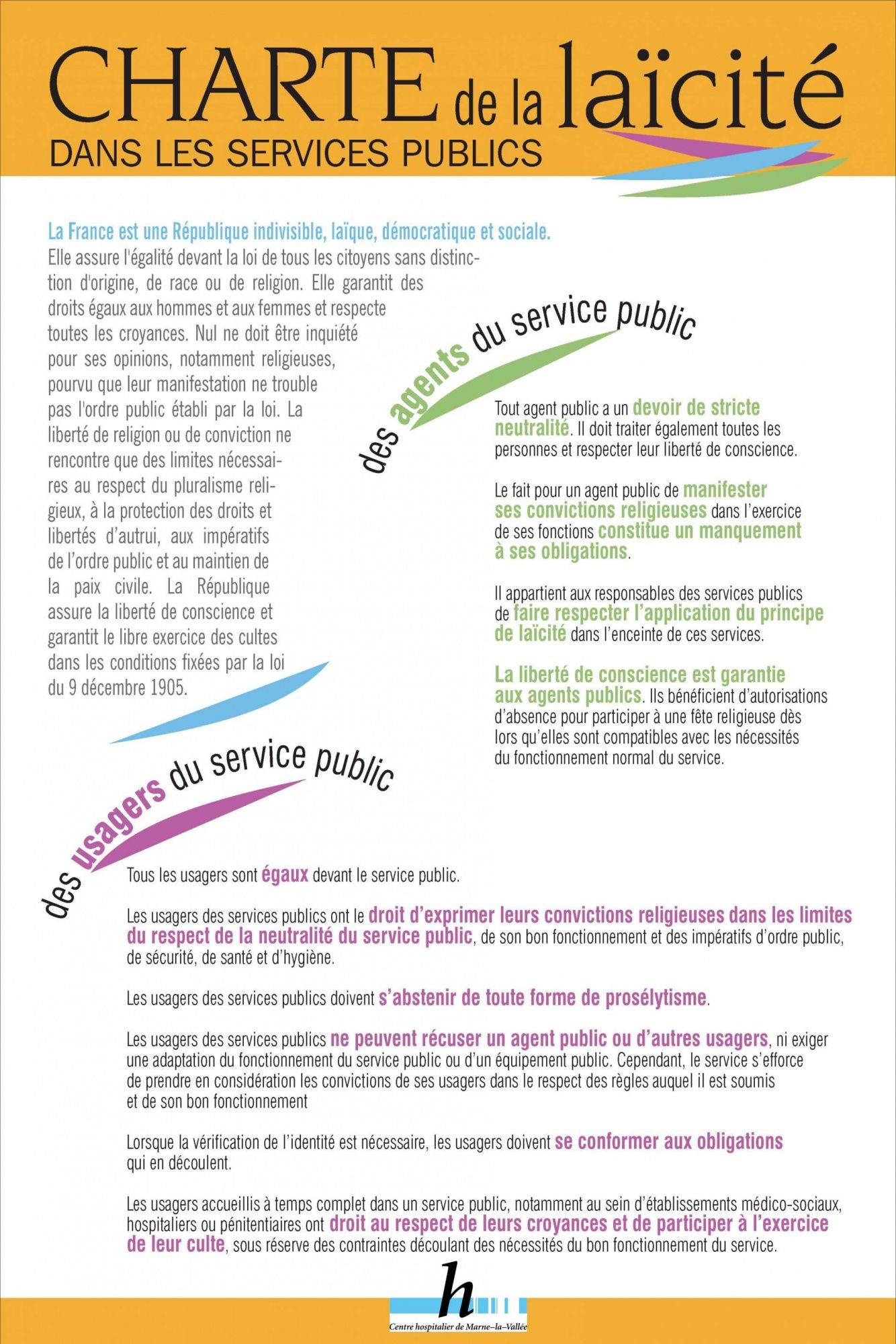 La Charte de la laïcite dans les services publics (2006)